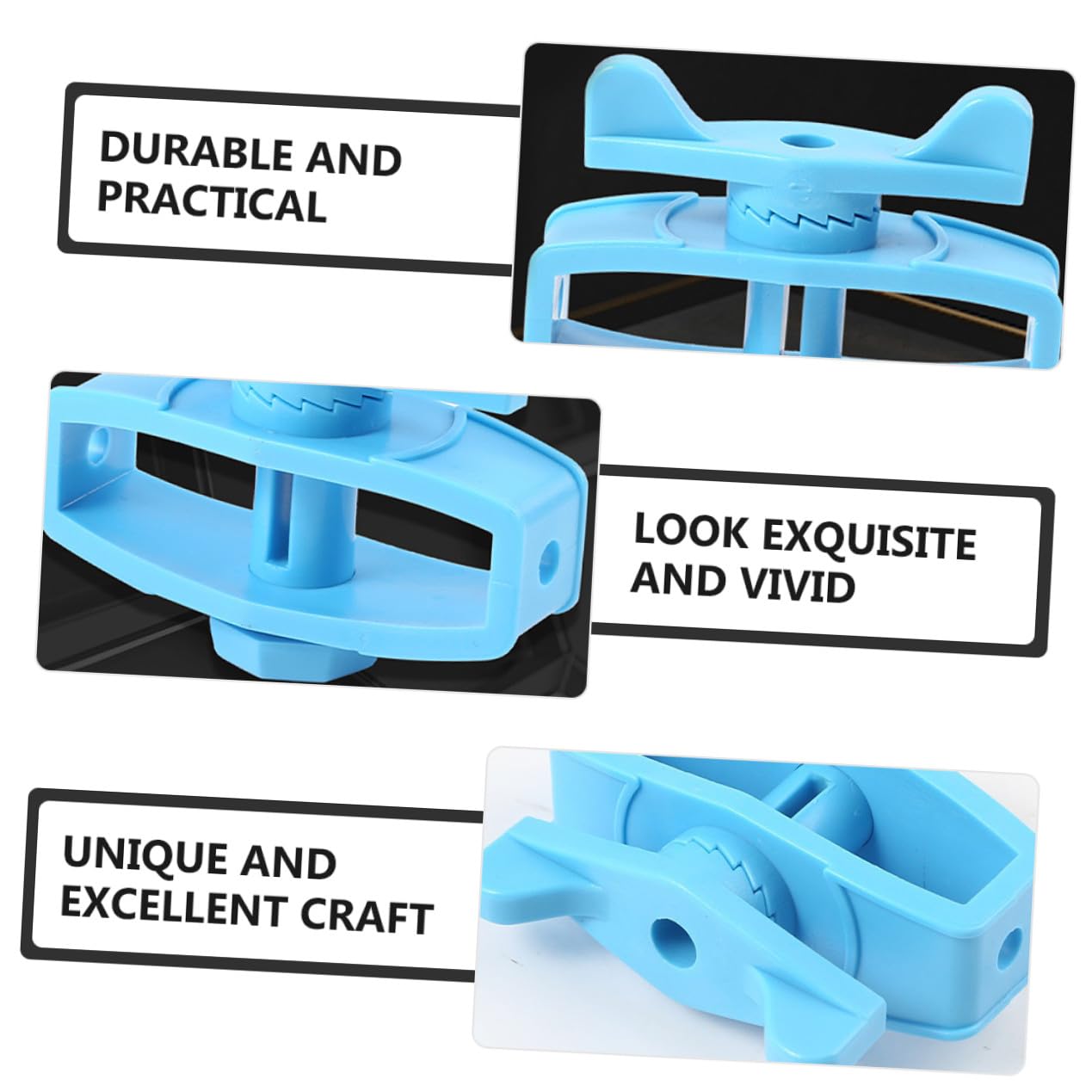 24 Pezzi Tenditori in Plastica per Recinzione Elettrica Blu, Accessori Facili da Installare Caratteristiche Stabili per Filo Recinzione Animali