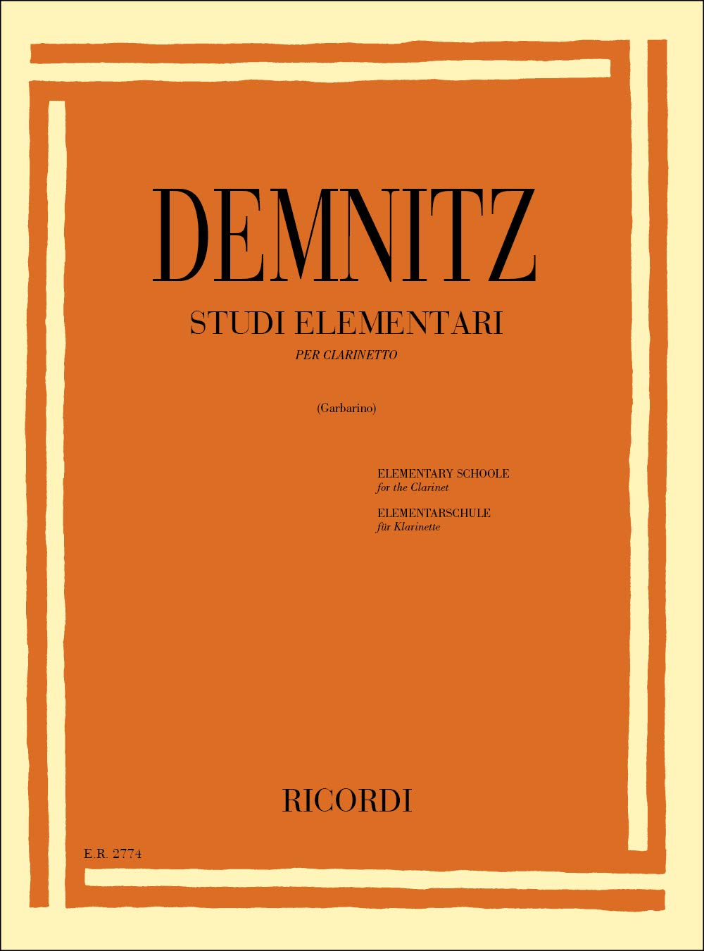 Demnitz Studi Elementari per Clarinetto | Metodo Base Progressivo con Esercizi Tecnici per Principianti | Spartito per Conservatorio, Scuola e Corso di Clarinetto | Idea Regalo per Clarinettisti