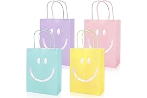 JarThenaAMCS Pastel Preppy Party Favor Paper Bags