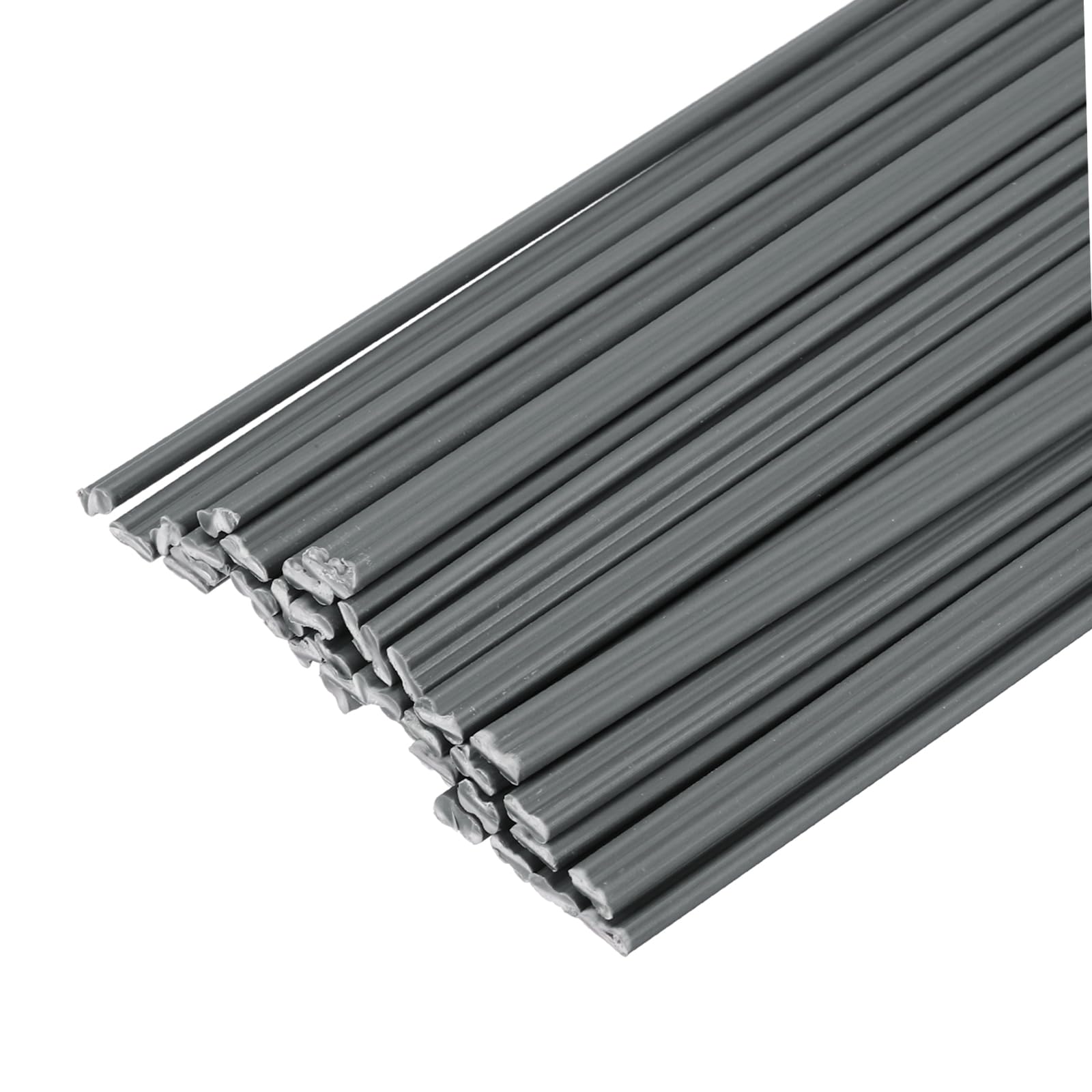 sourcing map 40pcs 13 Inch Plastic Welding Rods PVC Welding Strips Welder Rods for Plastic Welder,Car Bumper, Kayak Repair, Gray
