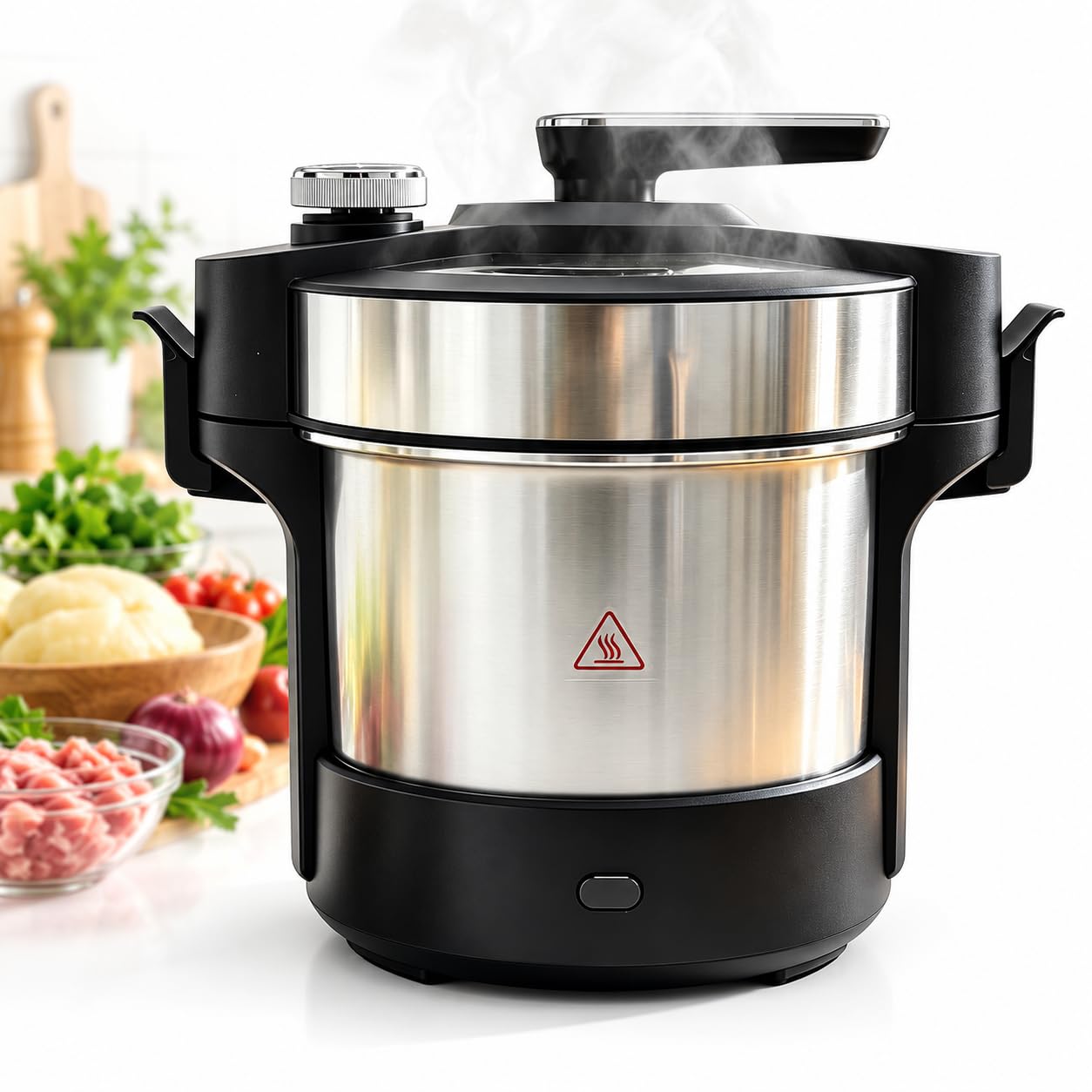 Máquina Eléctrica Para Machacar Ñame, Procesador De Alimentos Automático, 1000 W, 6 L, 6 En 1, De Gran Capacidad Para Cocinar Y Machacar Fufu, Amala Y Banku