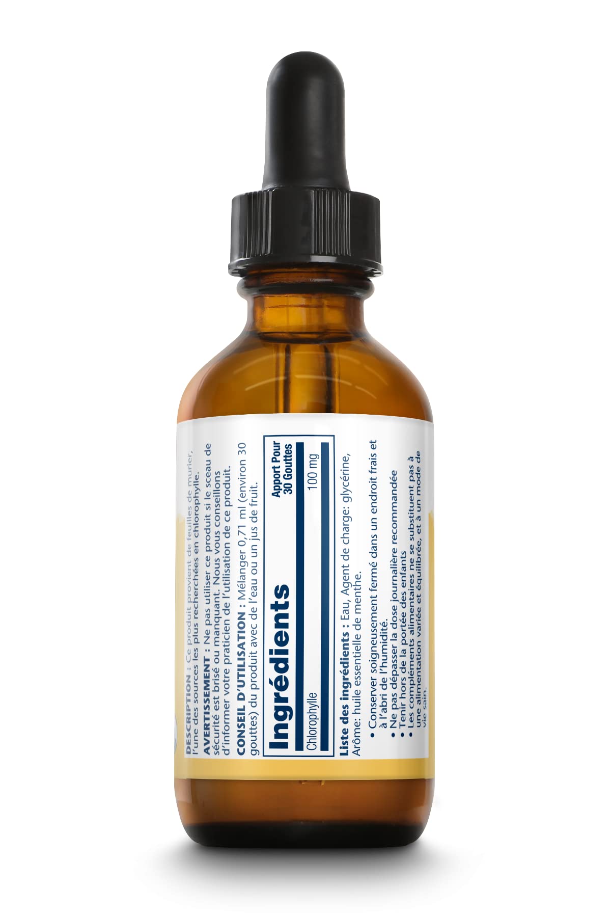 Solaray Chlorophylle 20x Liquide | Purifier, Cure Détox, Renforcer | ultra concentré | Chlorophylle cuivrique | Extraite de la feuille de murier | 83 doses (1 dose = 30 gouttes) flacon de 59ml