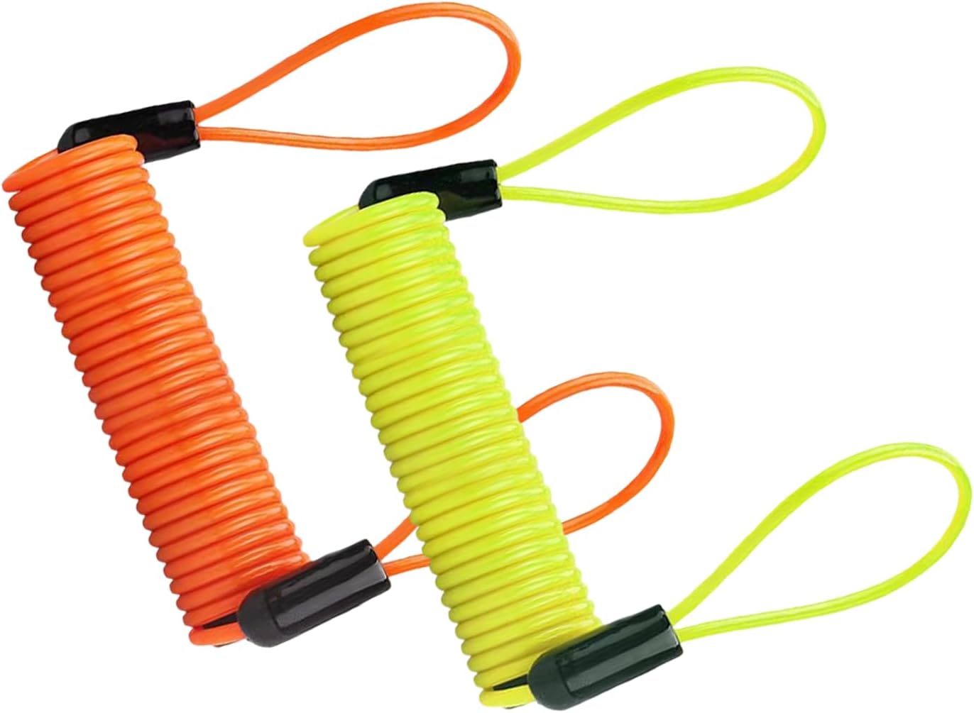 2Pcs Disc Lock Reminder Cable, 145 cm Retractable Motorcycle Disc Lock, High Visibility Security Accessory for Outdoor Theft Protection