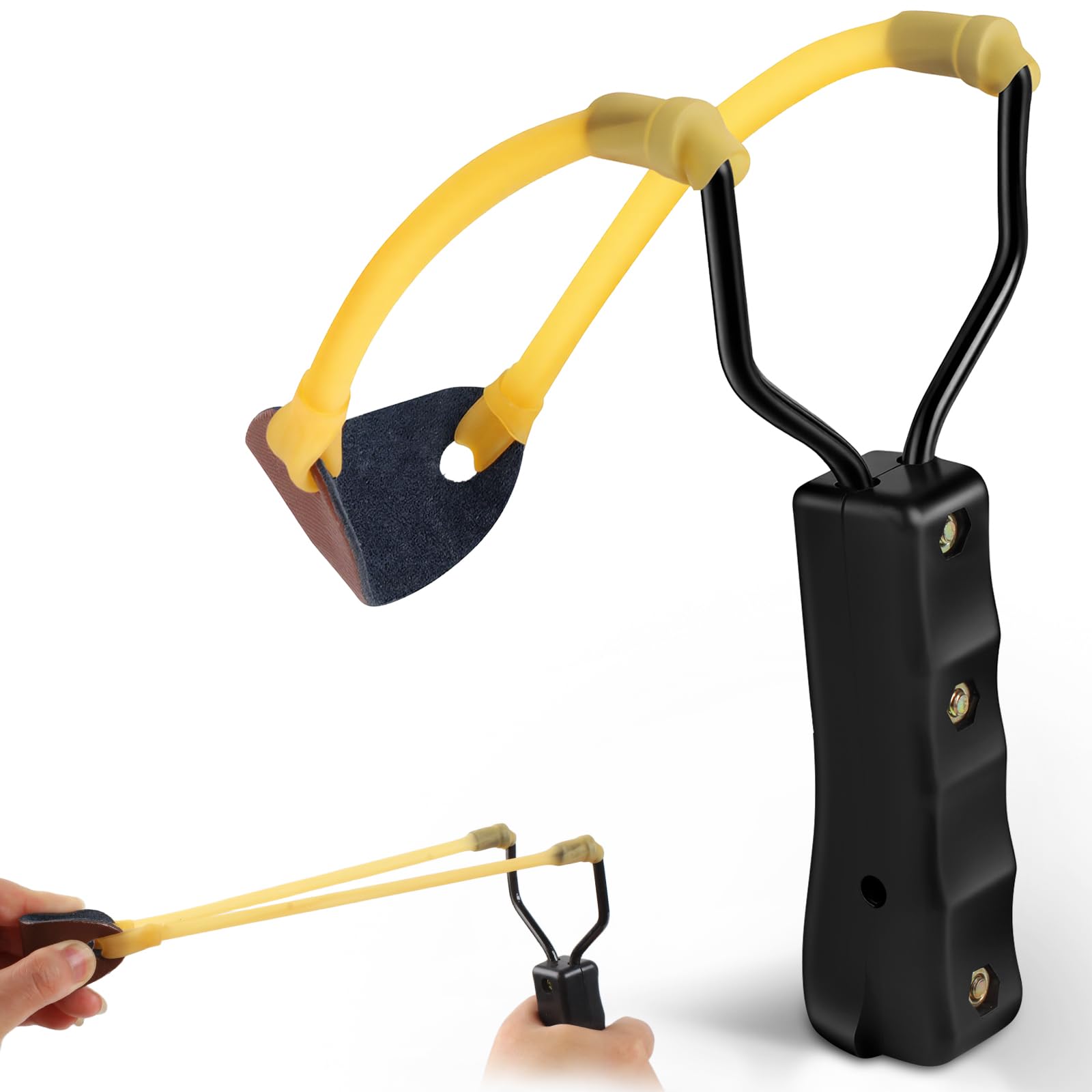 Vaktop Steinschleuder, Zwille Slingshot Katapult, Steinschleuder Kinder Erwachsene für Outdoor Sportarten