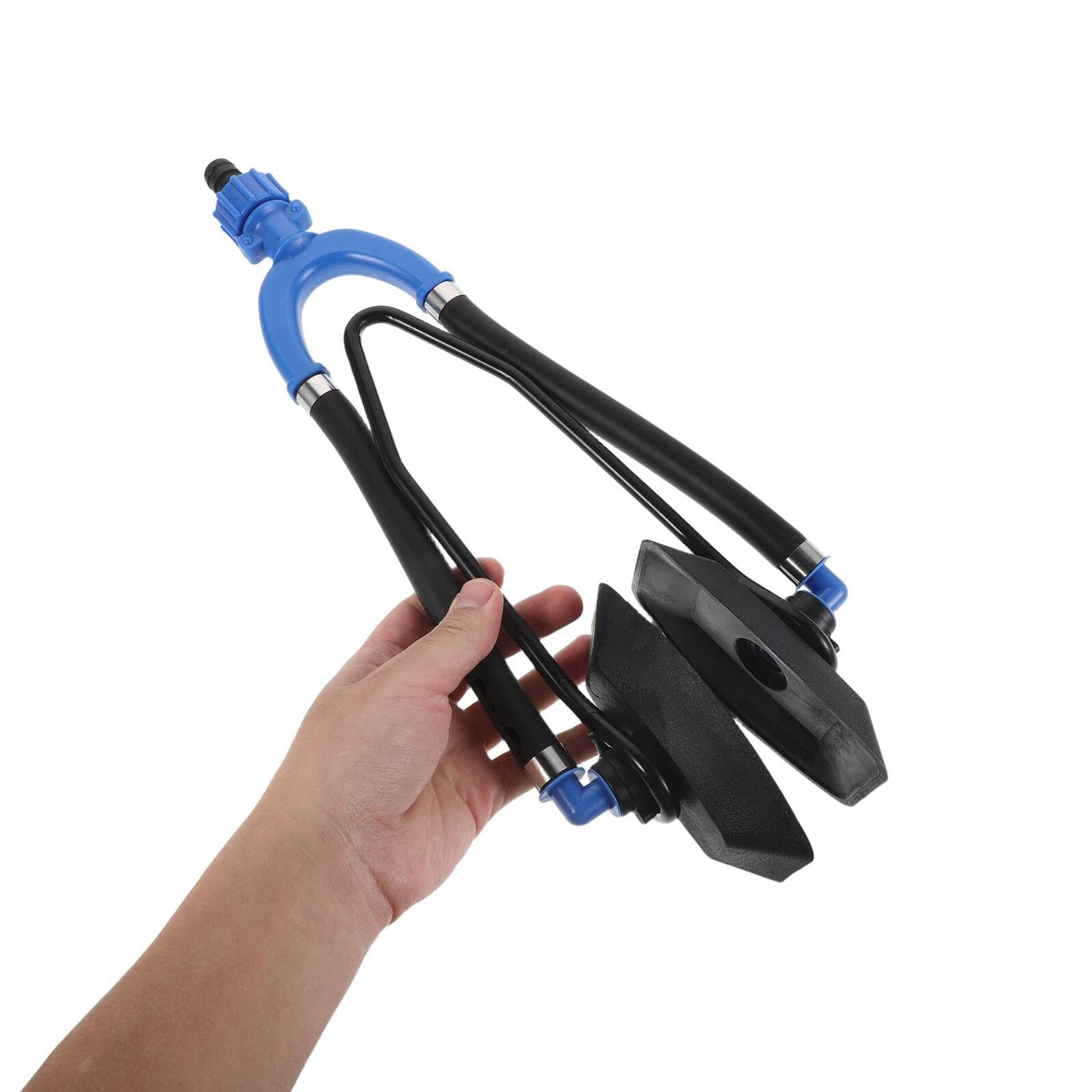 SUPVOX Dispositivo di Lavaggio Doppio Tubo per Motori Fuoribordo Marini Blu, Pulitore Motore Cuffie Antirumore per Barche, Manicotti Acqua per Manutenzione Yacht e Pulizia Efficiente