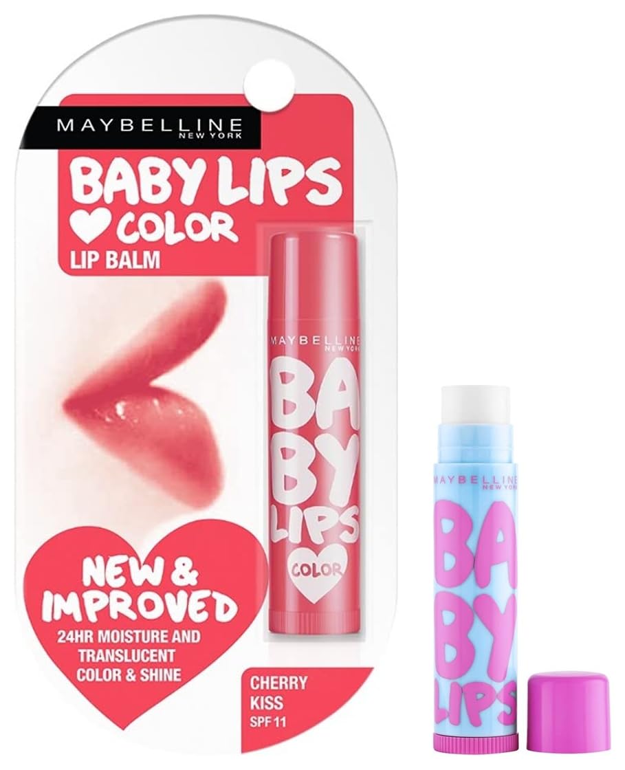 Maybelline New York Baby Lips Lip Balm, Cherry Kiss, 4g and Maybelline Baby Lips Anti Oxidant, Berry, 4g-picture-31