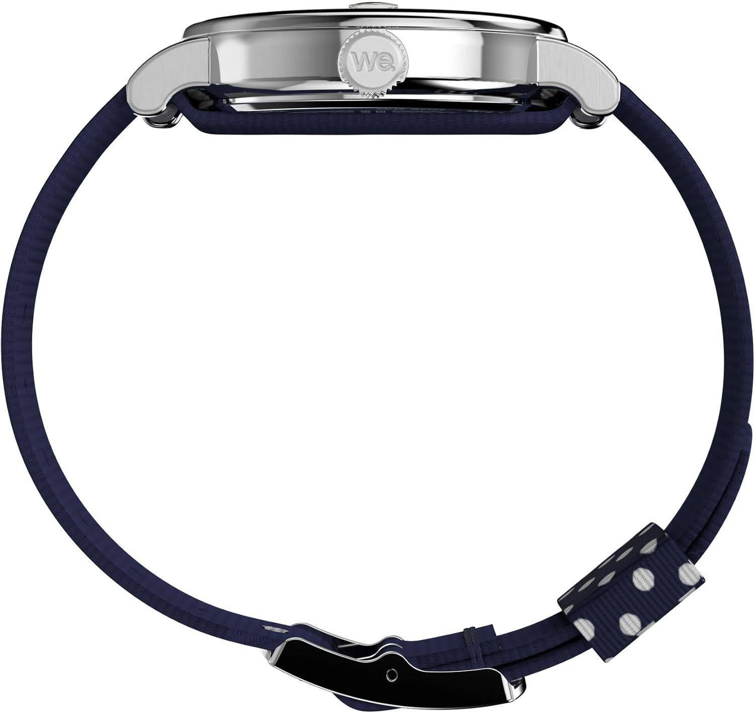 Timex Women's Weekender 40mm Watch - Blue Strap White Dial Silver-Tone Case - Image 2