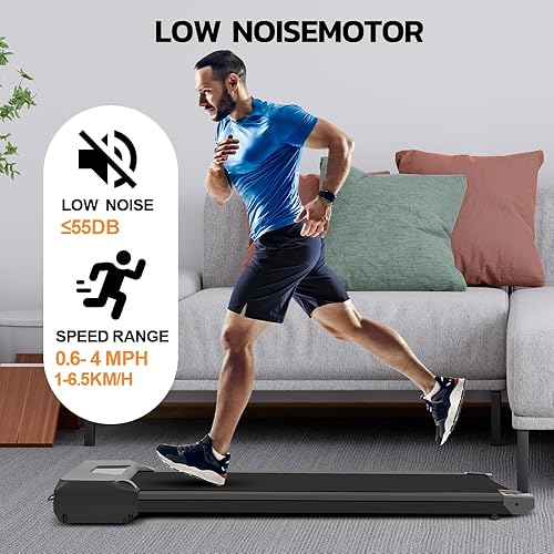 Miniatura 4 de Panana Caminadora portátil para usar debajo del escritorio para gimnasio en casa, con control remoto, máquina de correr 2 en 1 con pantalla LED,