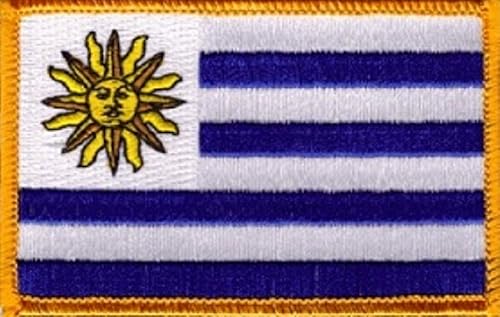 Miniatura 8 de Parches de bandera de país de 3.50 x 2.25 pulgadas con respaldo de gancho Duragrip, emblemas de parche de bandera bordada internacional con más de