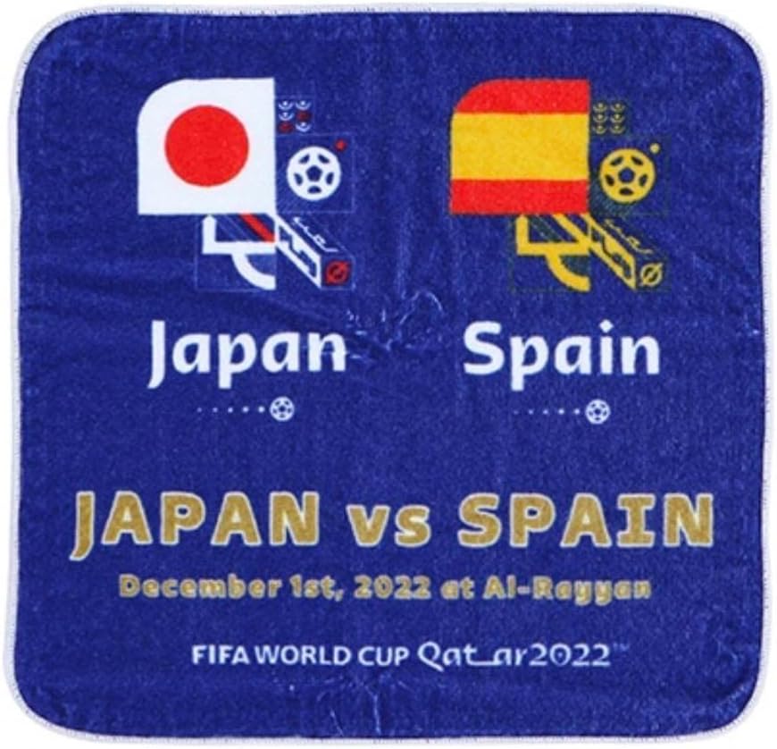 カタール W杯 2022 日本VSスペイン マフラータオル カタール W杯 2022 日本VSスペイン マフラータオル