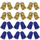 KDPATFAV 24PCS Cheerleading Pomp Tinsel Cheerleading Plastic Pomp Dancesporte Party Football Basketb