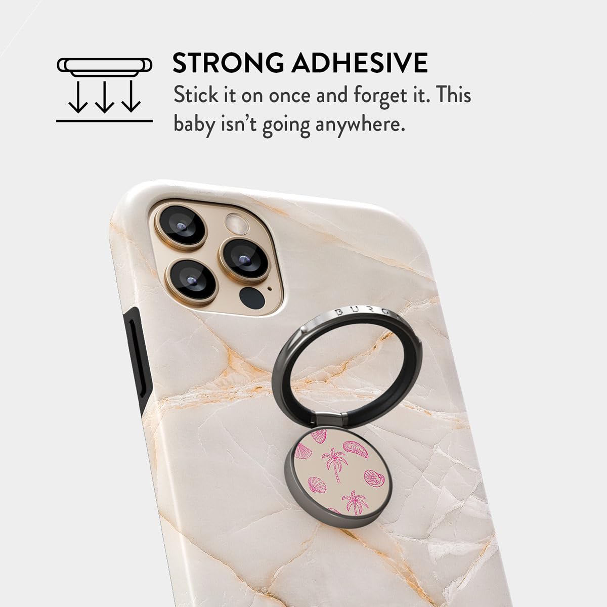 Amazon | BURGA (バーガ) 携帯電話リング ホルダー グリップとスタンド