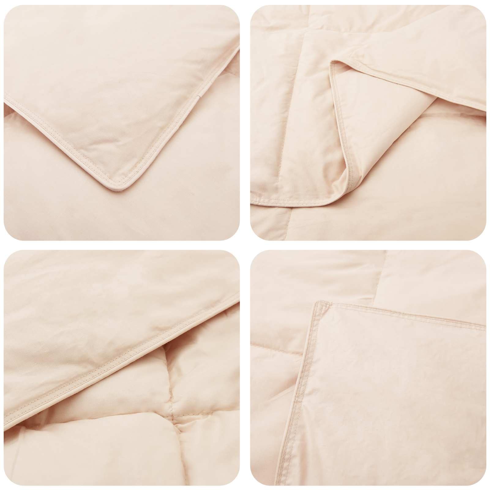 Gecheer 2-teiliges Bettwäsche-Set 260 x 240 cm, für alle Jahreszeiten, mit Kapok-Füllung und Baumwollbezug, für Schlafzimmer, waschbar und atmungsaktiv3431956