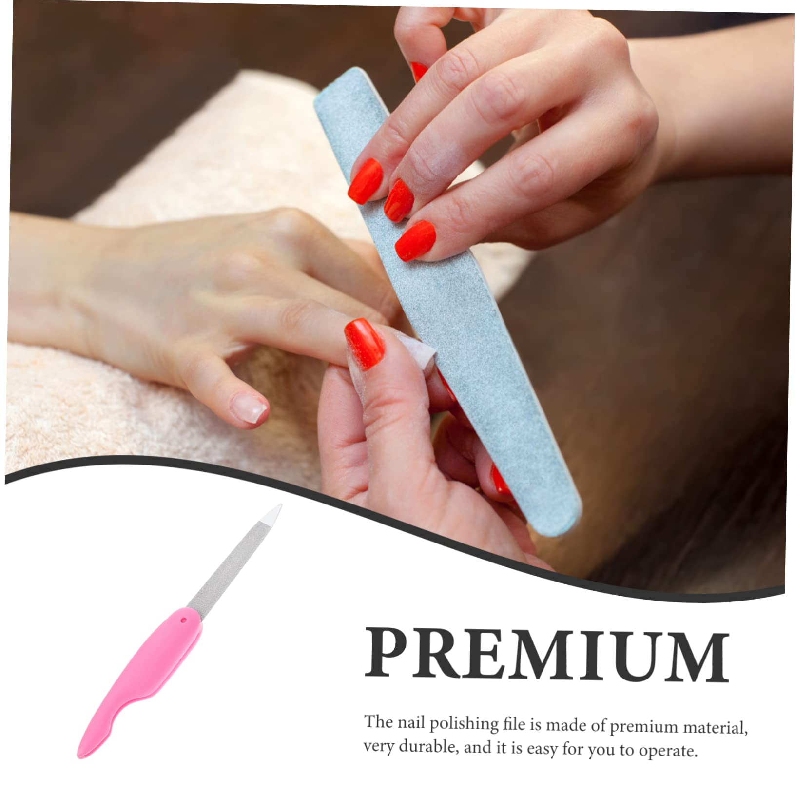 Healvian 4 Set Di Lime Per Unghie in Metallo Lime Per Unghie Pieghevoli Portatili Strisce Per La Delle Unghie Manicure E Pedicure 6 Pezzi*4