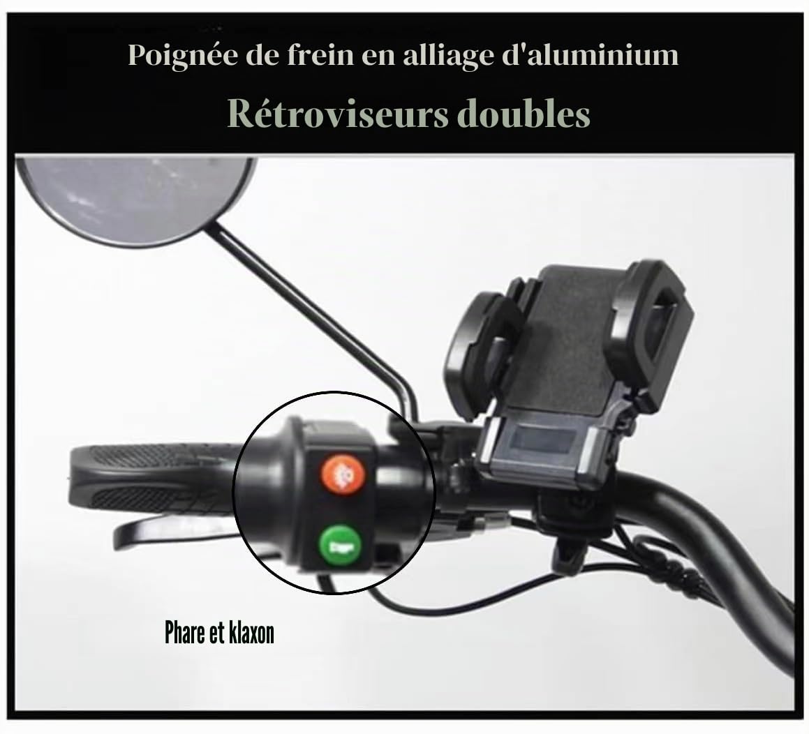 Tricycle Électrique Sans Piyan Par Gen Mai Gou - Vert Armée/Bleu Ciel