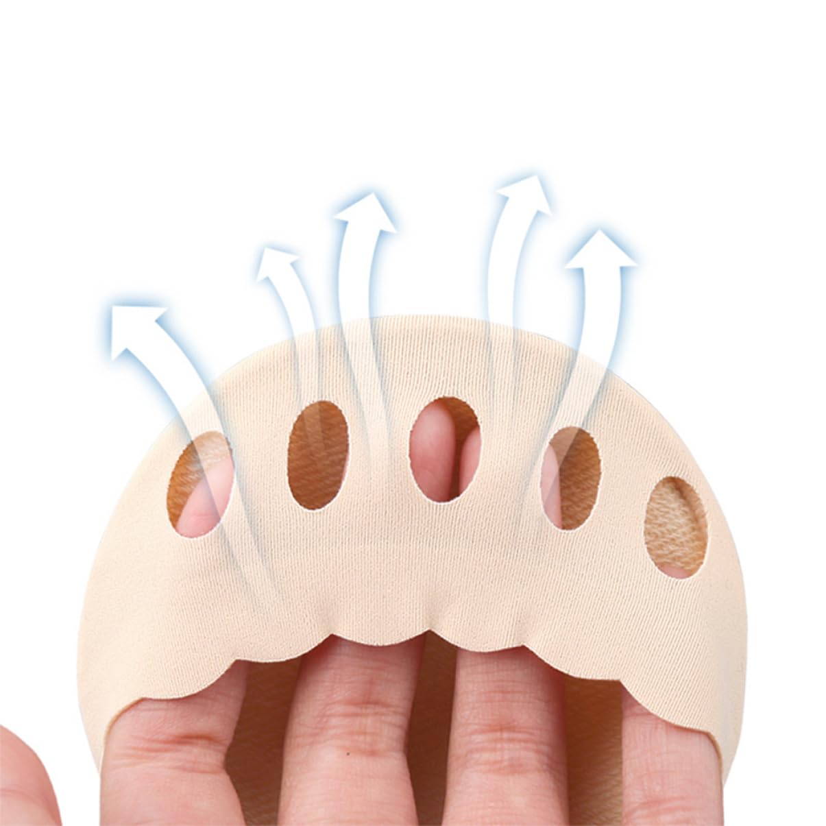 NOLITOY 3sets Invisible Socks Toe Slots Thin Half Socks for Women Men Breathable 2pairs*3