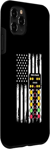 Miniatura 3 de Carcasa para iPhone 11 Pro Max con diseño de bandera estadounidense y tira de arrastre para auto árbol