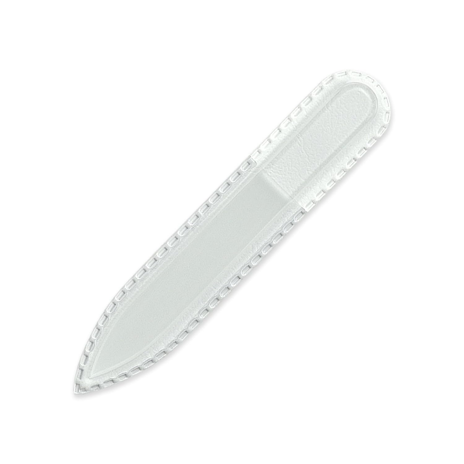 Mont Bleu Small Premium Glass Nail File - Genuine Czech Tempered Glass - Lifetime Guarantee - Handmade in Czech Republic - Best Crystal Nail File for Natural Nails