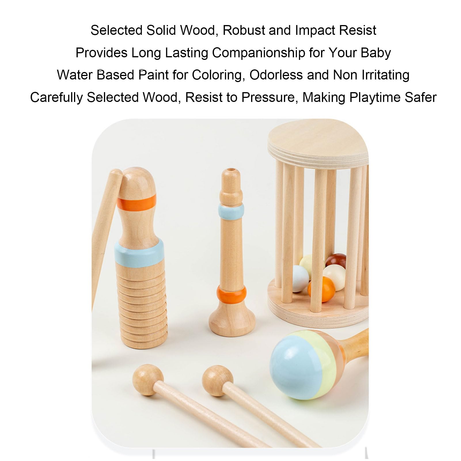 Juguete de Percusión Musical de Madera para Niños, Desarrollo de la