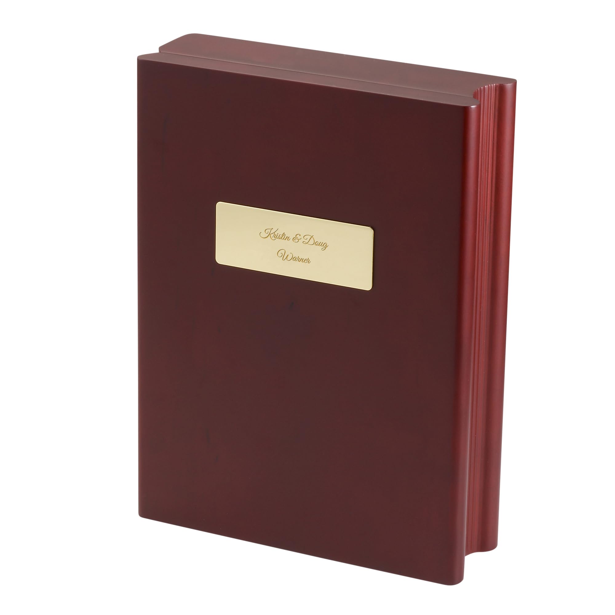 THINGS REMEMBERED Engraved Wedding Large Book Frame Clock (Free Customization)