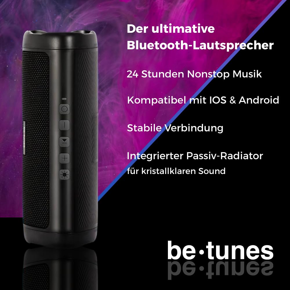 Altoparlante Bluetooth con luce LED, batteria 24 ore