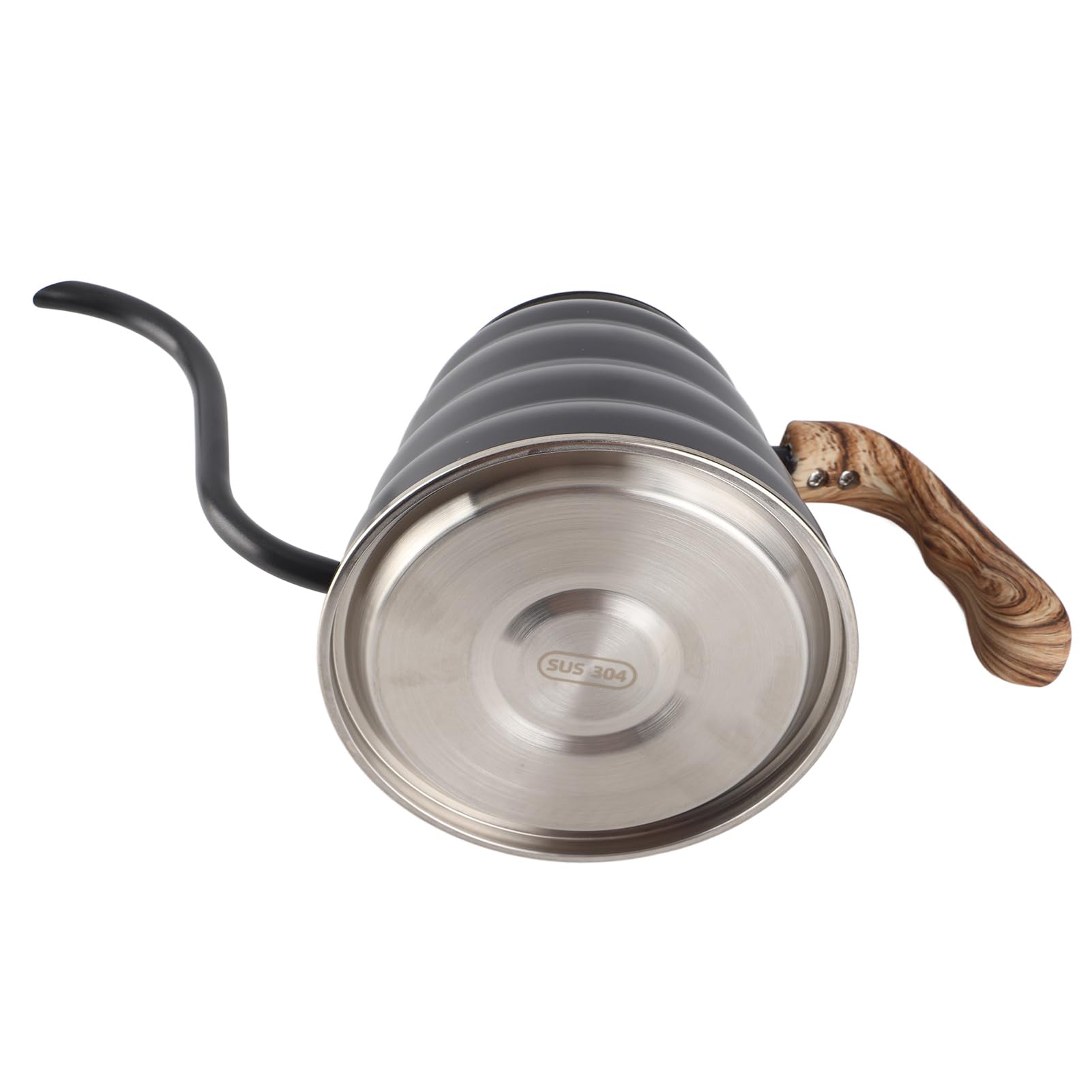 CHICIRIS Bollitore per caffè a Collo di Cigno da 1,2 Litri in Acciaio Inossidabile Elegante Gocciolatoio per gli Amanti del caffè con Termometro