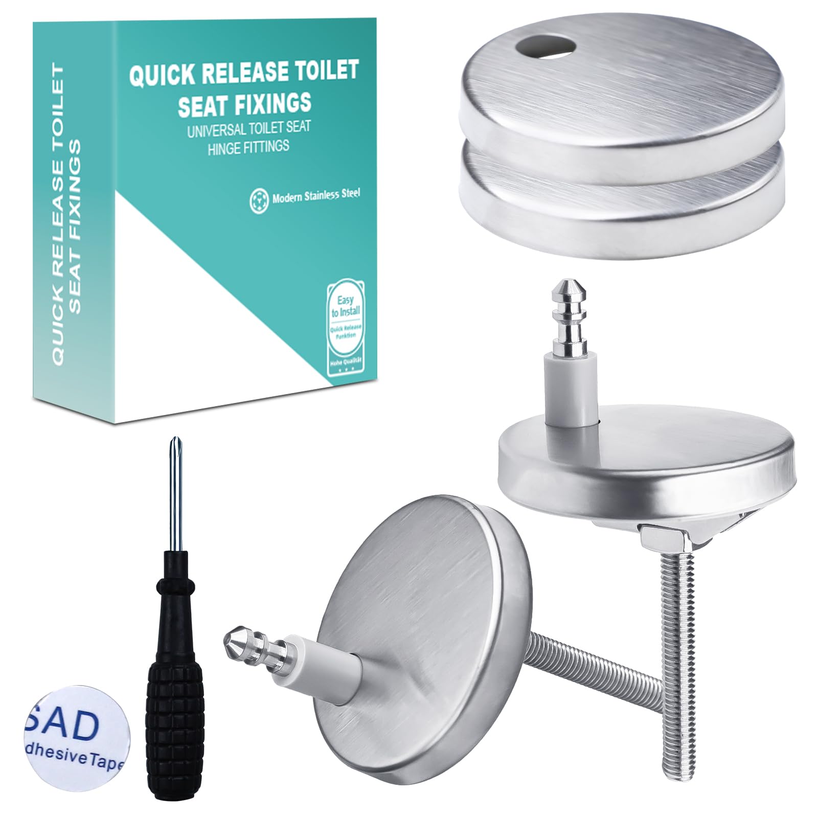 Tpsojjy Quick Release Toilet Seat Fixings Ancabletop Universal Toilet Seat Hinge Fittings For Wc Toilet (Quick Release Toilet Seat Fixings)