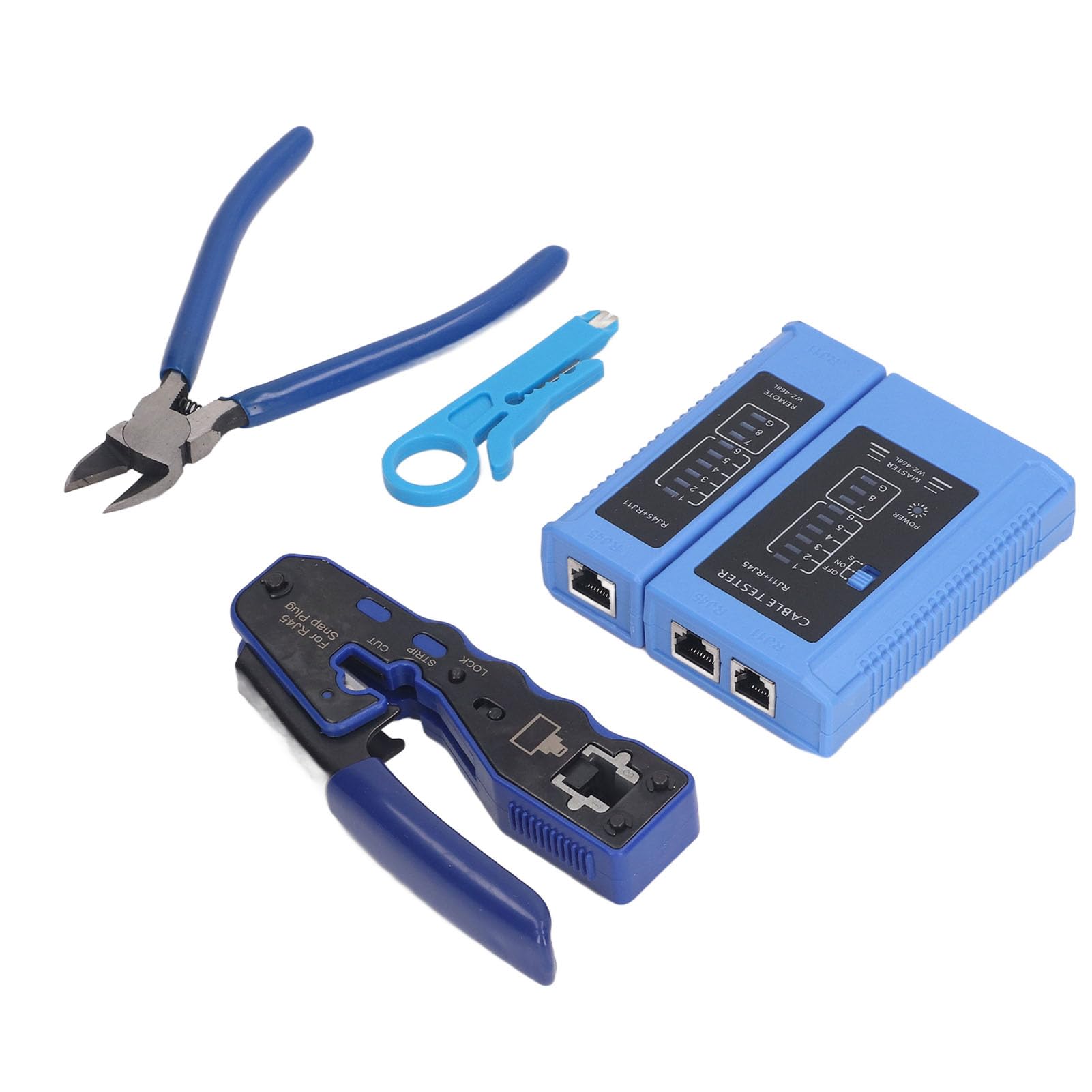 Kit D'outils de Sertissage Professionnel RJ45 avec Fonctions Intégrées pour Installation Réseau, Câblage Téléphonique, Conception Compacte