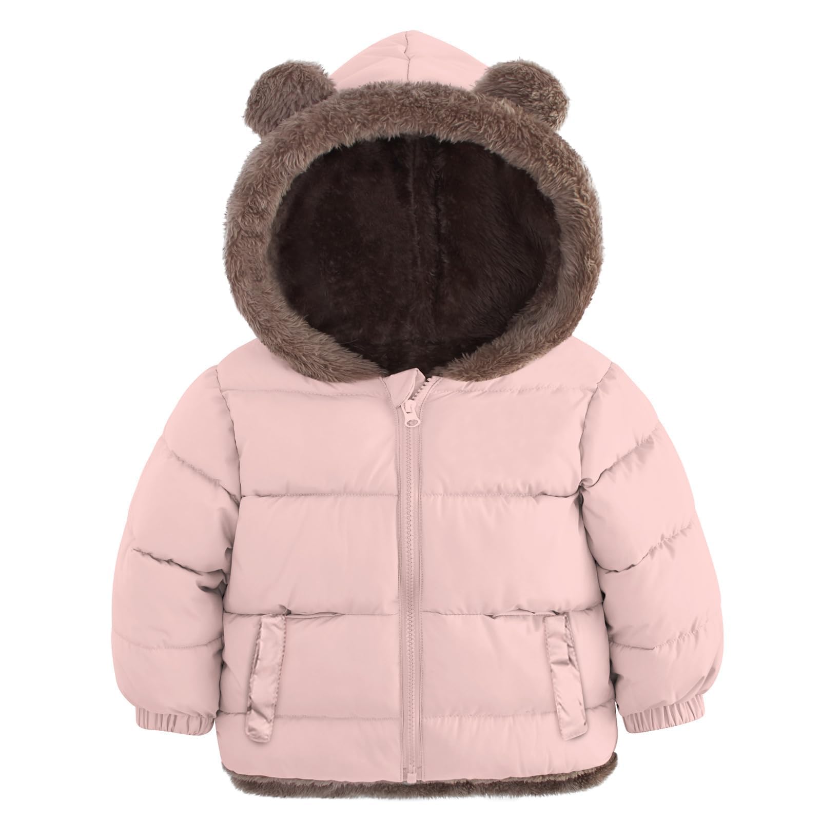 Enlifety Baby Toddler Winter Coat with Bear Ears