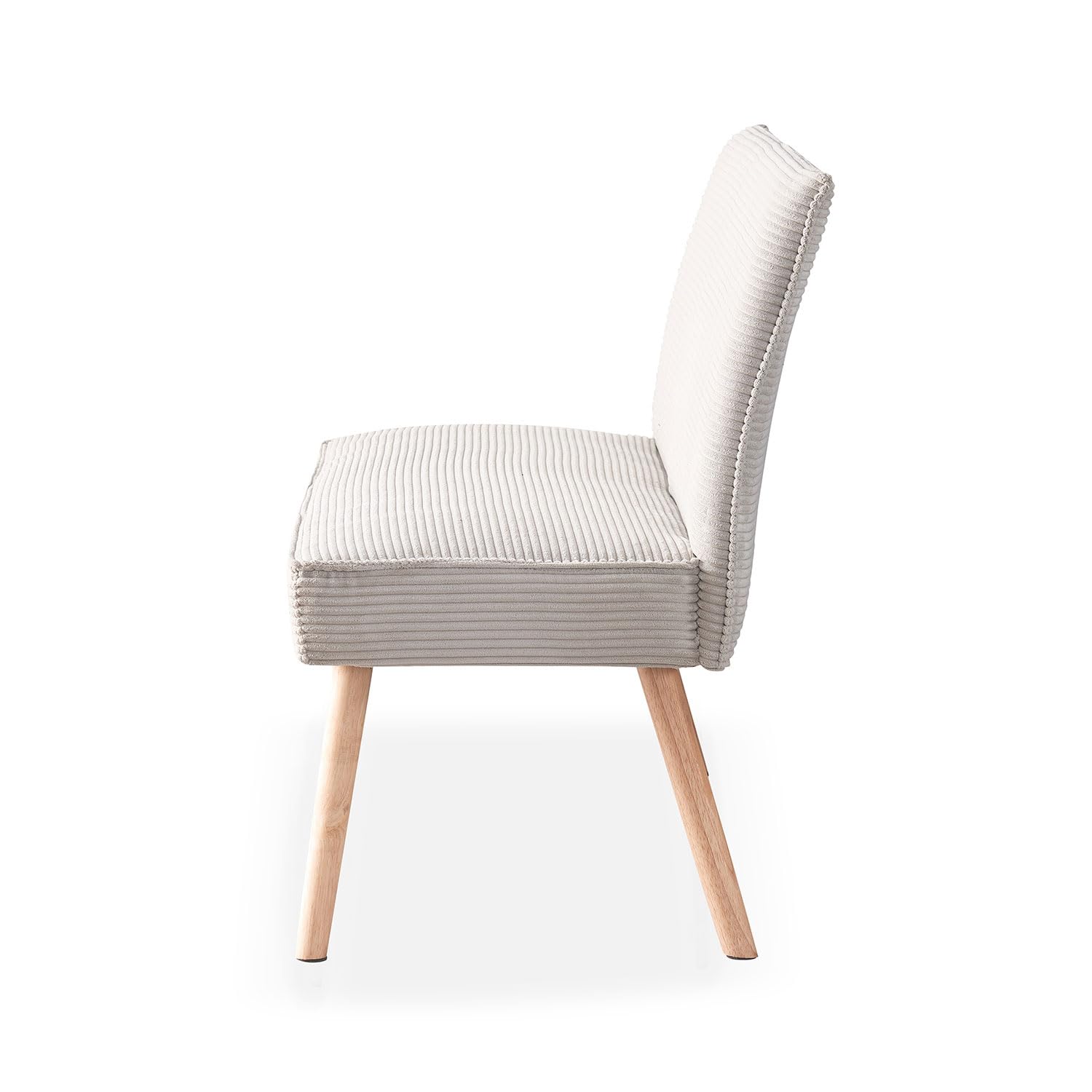 IRIS Beige (stof Basel 24) - MODERNE GESTOFFEERDE STOEL VOOR WOONKAMER
