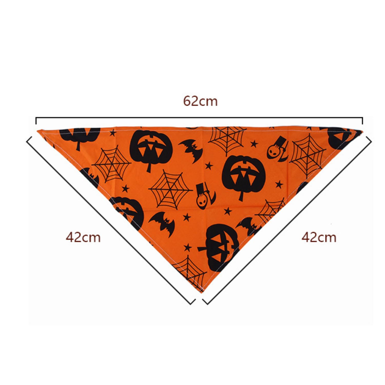 Bohue 2pcs Halloween Pumpkin Cat Hat Dog Bandanas Pet Pumpkin Headdress Halloween Supplies Party Accessories for Cats Dogs - Image 2