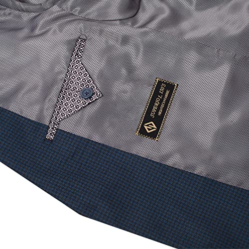 AMY ZHU Men's Slim Fit Sport Coat Casual Suit Jacket Haute Houndstooth Plaid Blazer4