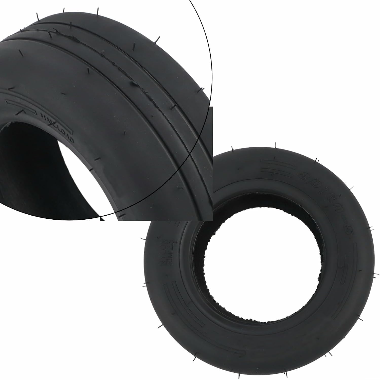 80/60-5 Tubeless Slick Rubber Vacuum Tire Front Wheel For Ninebot For Mini Pro Kart Kit And Electric Go Kart