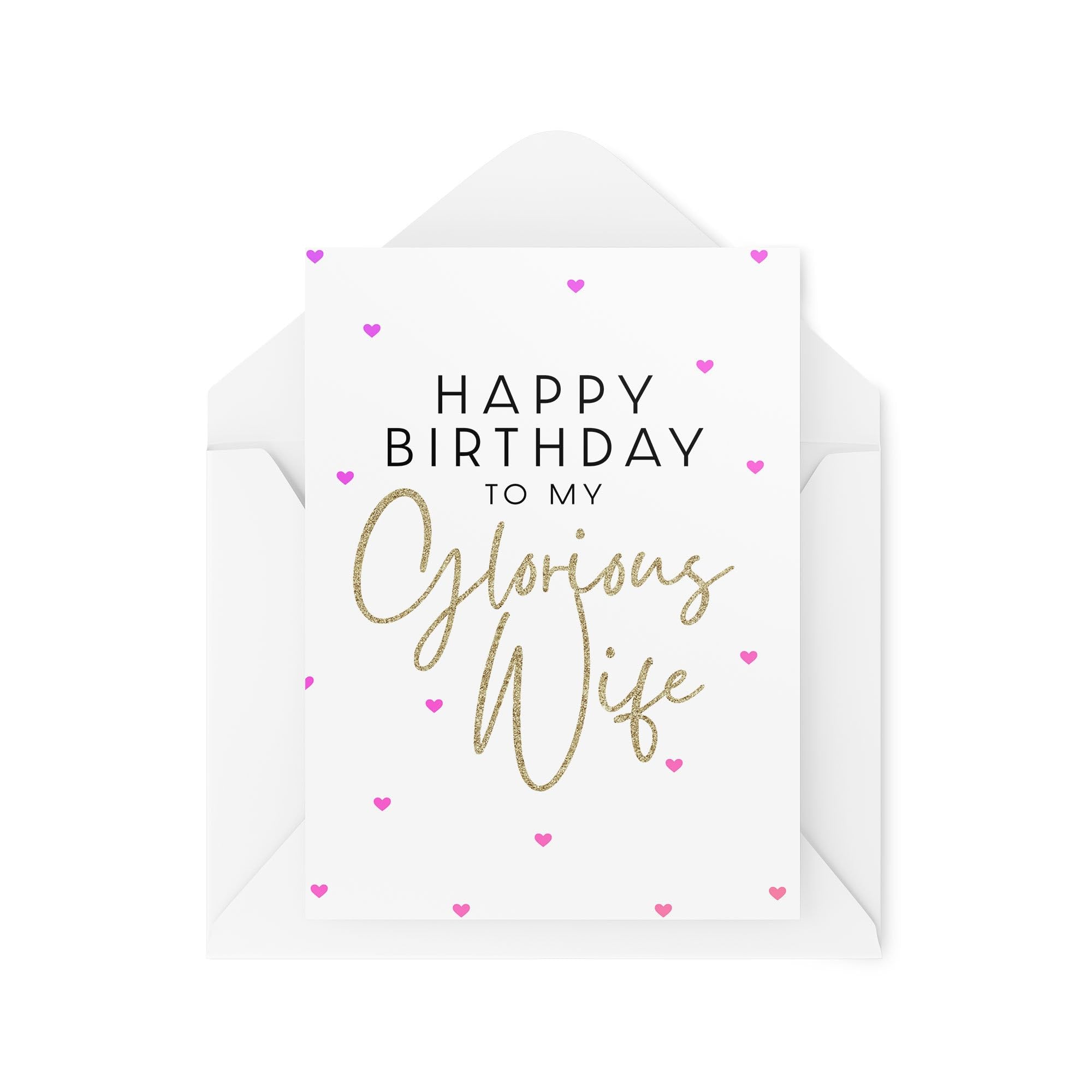 Happy Birthday to My Glorious Wife - World's Best Wife Card - Amazing Partner Card - CBH1728