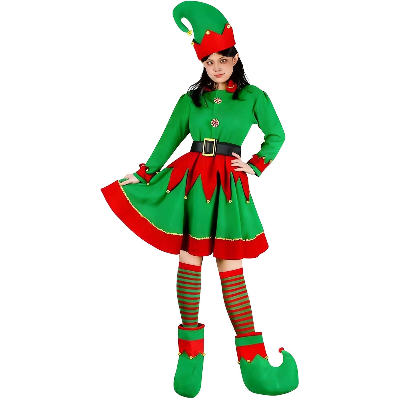 Generisch Elegante costume da fata verde, vestito da palcoscenico per bambini, adulti, abito da cortile