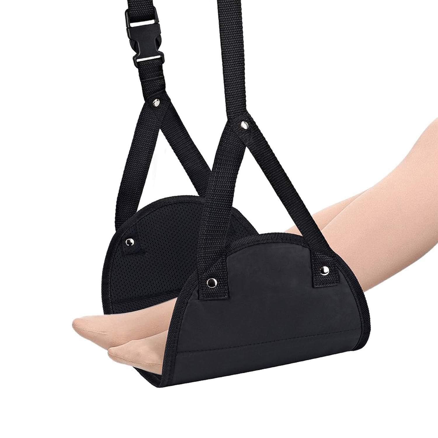 Amirate Adjustable Foot Rest for Office Chair with Acupressure Points and Roller | Ergonomic Footrest for Office Desk with 6 Heights | Foot Rest Under Table | Foot Stool for Home, Office Table, and Sofa (Unbreakable, Non-Slip Legs) (Flight Travel Rest)-image-9