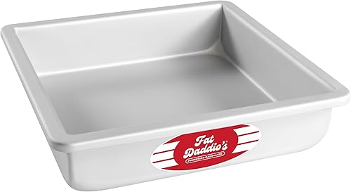 Fat Daddios Sartenes cuadrados de aluminio anodizado Plateado