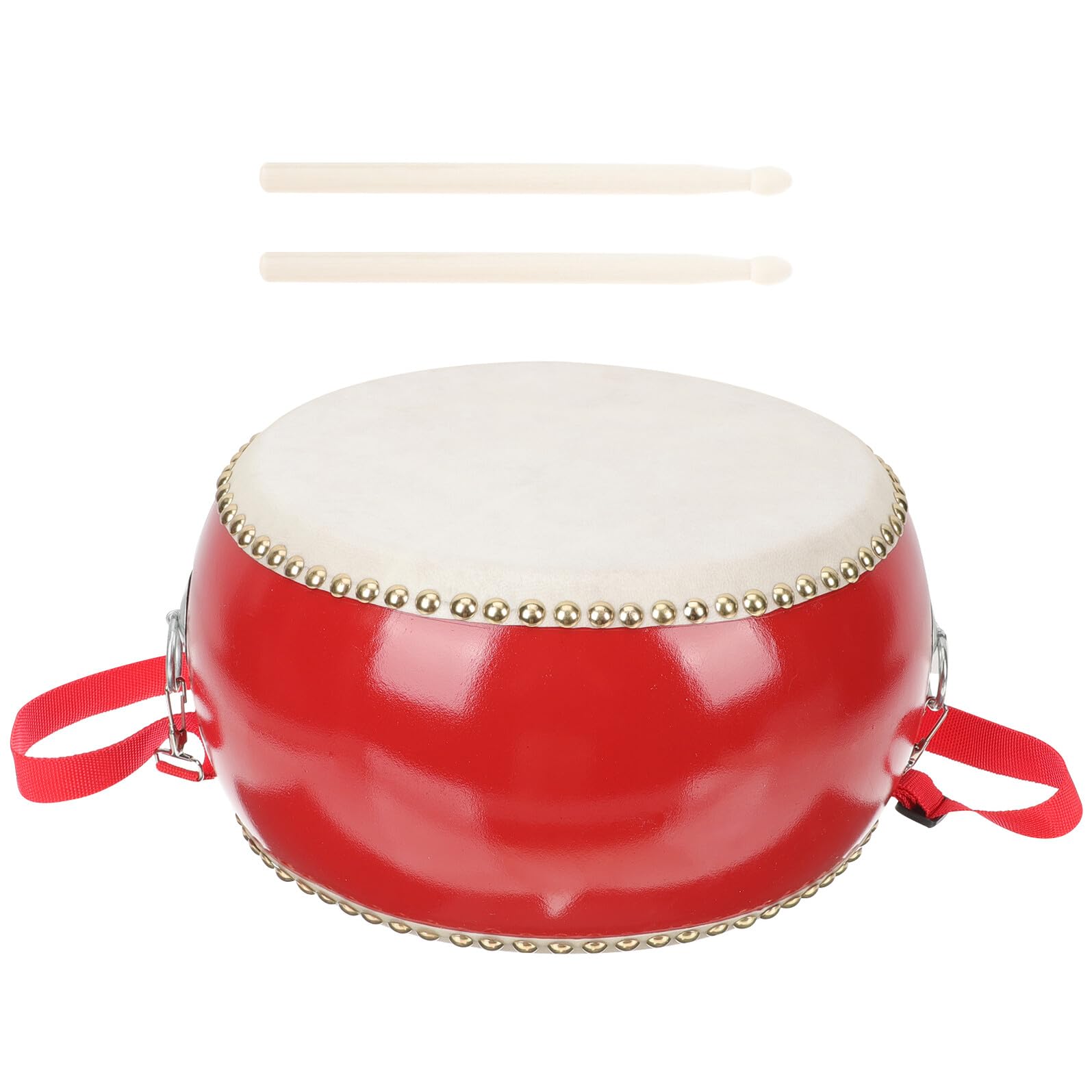 Juguete de Percusión Batería de Madera y Piel de Vaca para Niños