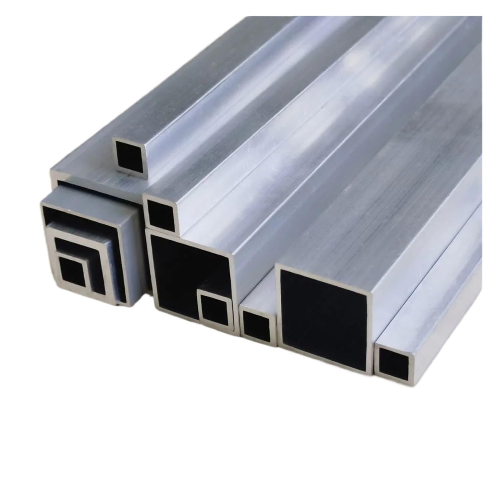 Edelstahl Vierkantrohr Vierkantrohr aus Aluminiumlegierung, Breite 110–300 mm, Länge 300, quadratisches Profil, DIY-Dekoration, Aluminium-Hohlrohr(120 x 50 x 2 mm)
