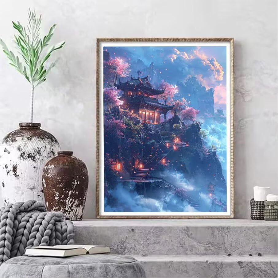 Broderie Diamant Kit Complet 90x120cm avec Accessoires Point de Croix - 2
