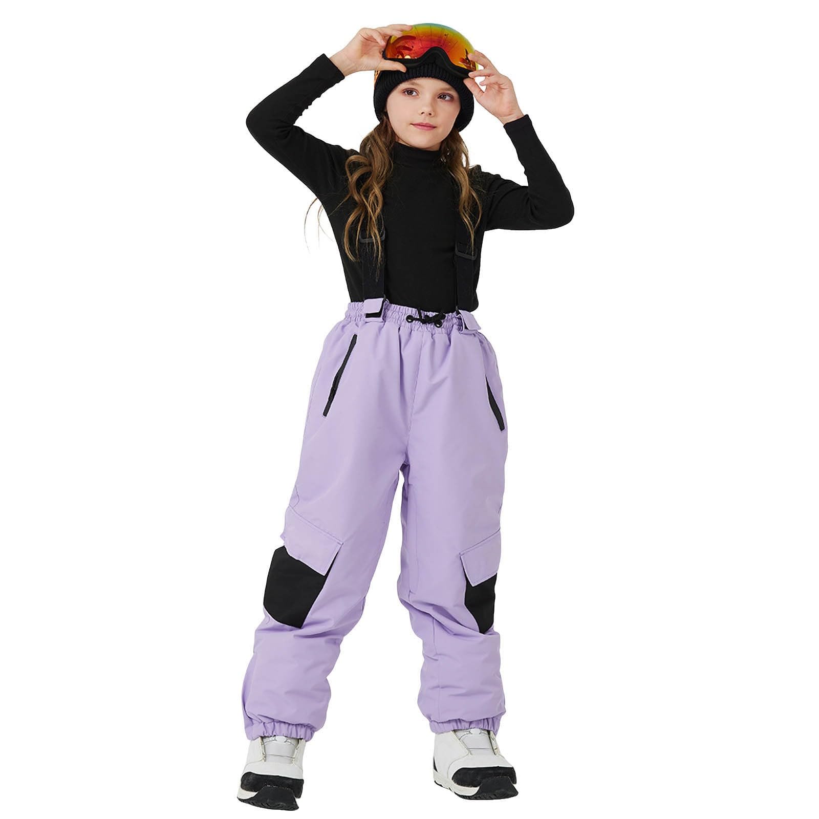 Pantaloni da sci per bambini, caldi e spessi, con tavola e tavola doppia, per ragazzi e ragazze in inverno.