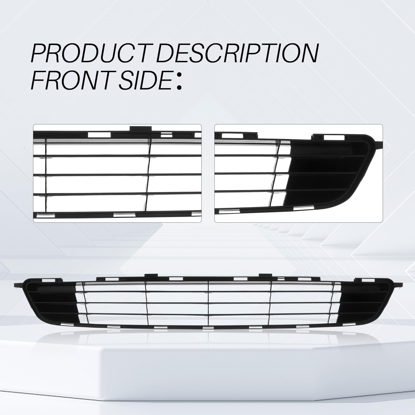 Front Bumper Lower Grille Grill for 2010-11 Toyota Camry Plastic Black Textured Front Bumper Lower Grille Grill for 2010-11 Toyota Camry Plastic Black Textured
