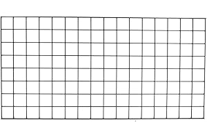 SSWBasics 2' x 4' Wire Grid Panel - Black