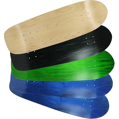 Moose Old School Skateboard Decks 5-Pack of Blank Retro 80's 10" x 33" Full Deck Shape Bundle