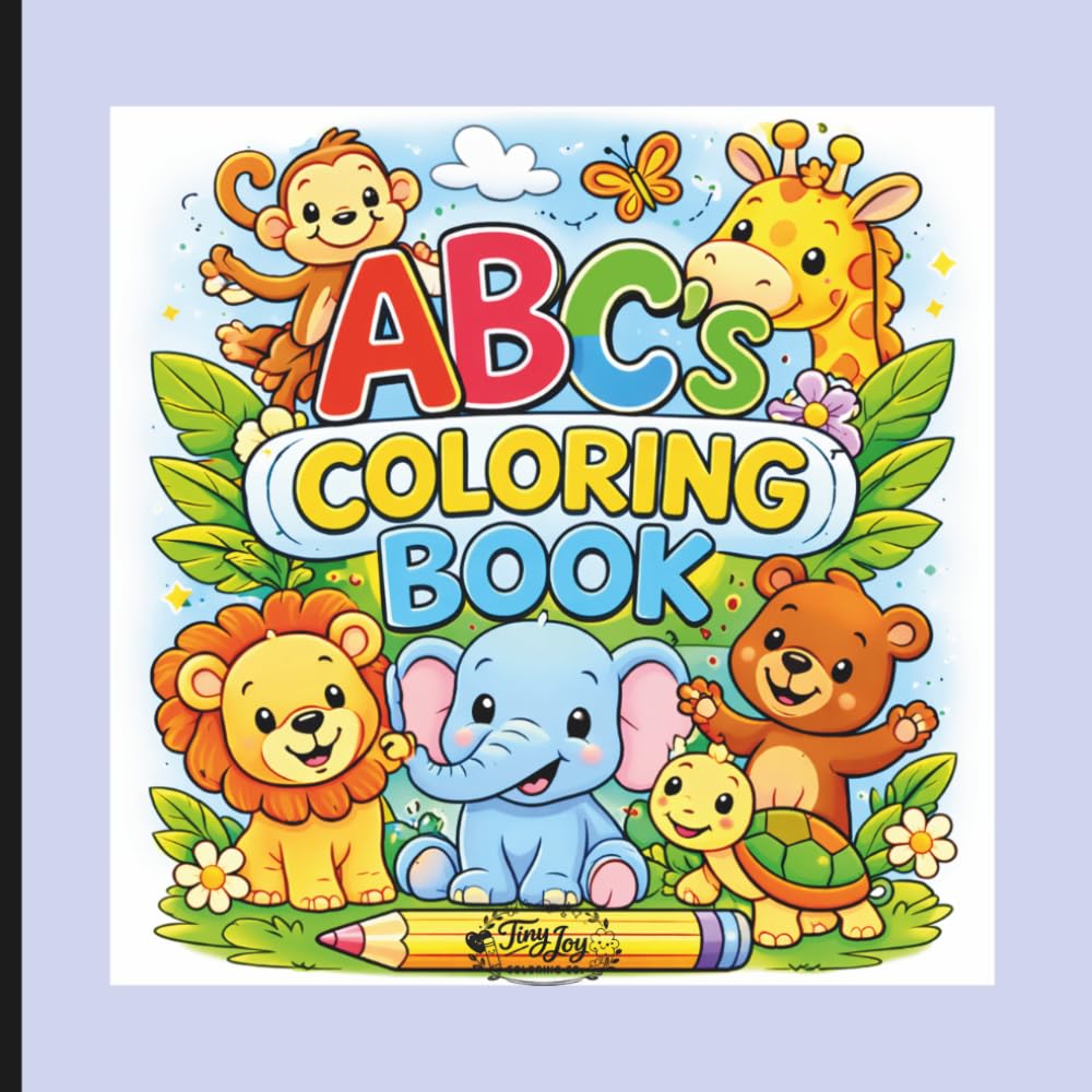 ABC's Coloring Book: Cute Animal Alphabet Coloring Book for Kids Ages 2–5 | Bold and Easy ABC Pages for Toddlers and Preschoolers