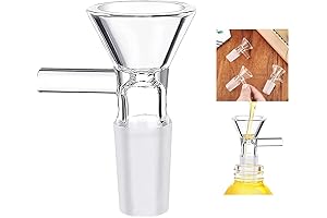 10 Pack of 14mm Funnel Glass Filter Tubes and Measuring Cups