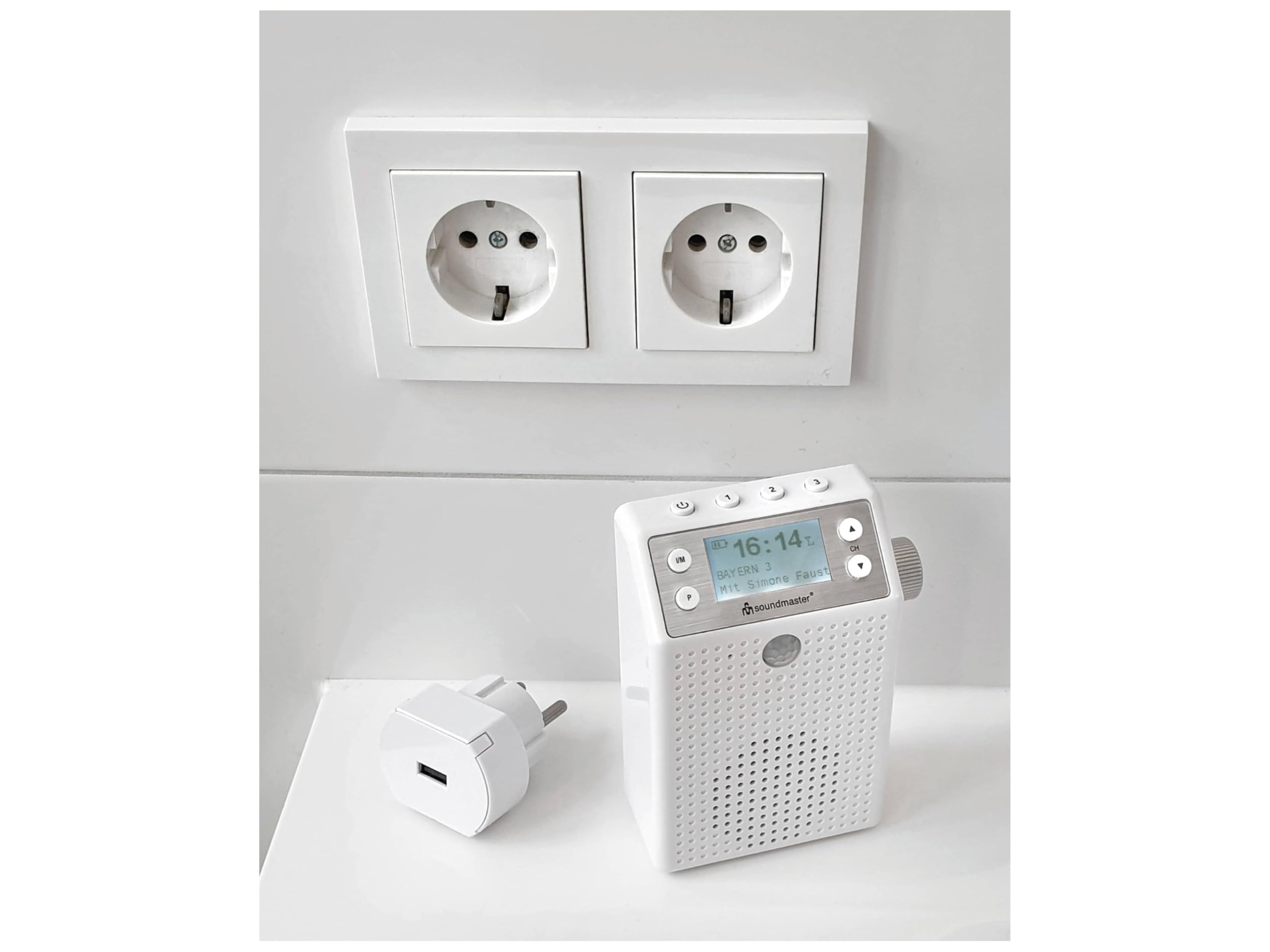 Soundmaster DAB60WE Radio Da Doccia Portatile con DAB+ FM-RDS Bluetooth