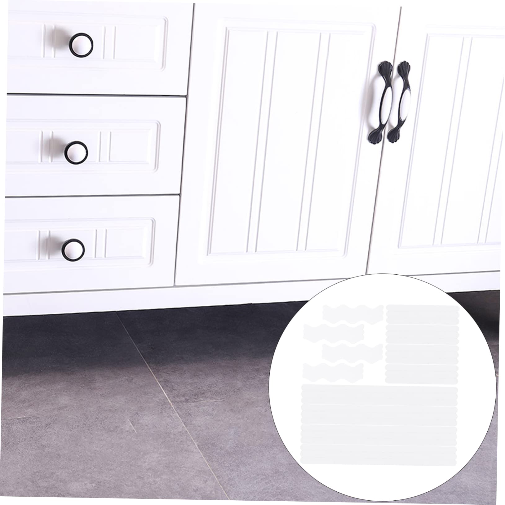 Mipcase 3 Set Strisce Antiscivolo per Bagno Adesivi Utili per Scale 48 Pezzi * 3