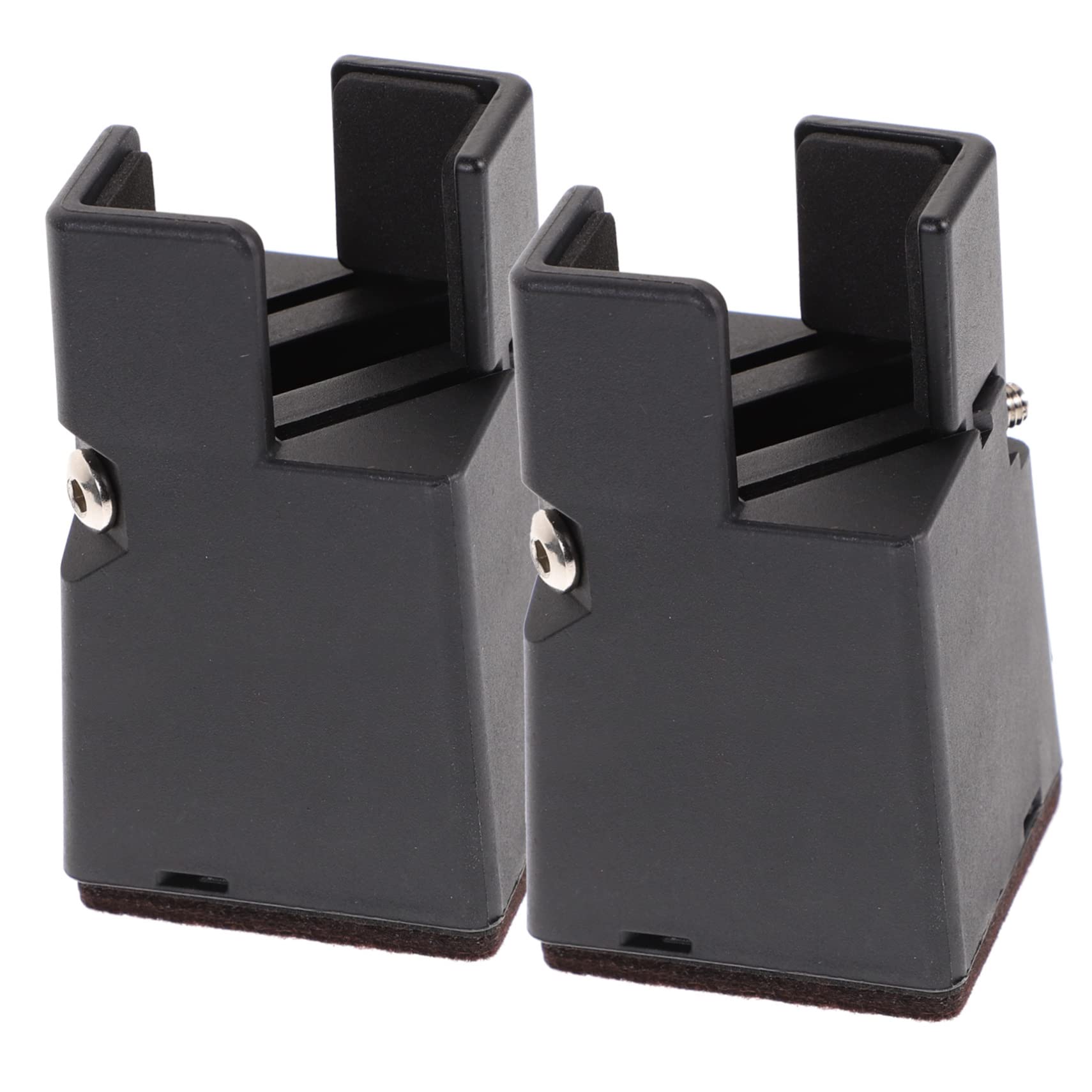 Luxshiny 2Pcs Adjustable Bed Risers Height Lift Blocks for Sofa Desk Furniture Sturdy Support for Heavy Furniture for Bed Frames Tables