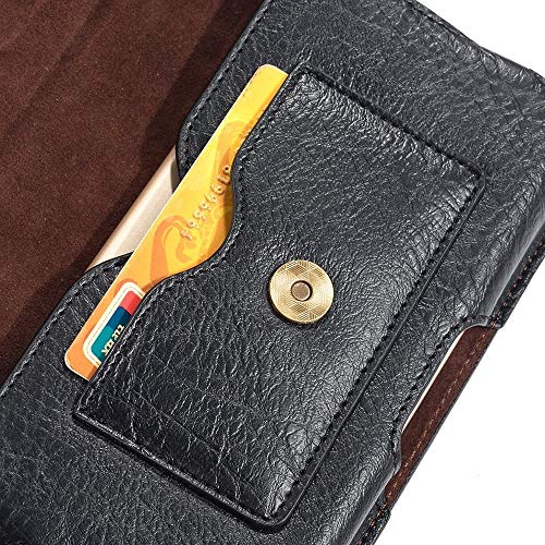 Étui horizontal cuir Tecno Pop 2S 2019 avec finitions haut de gamme